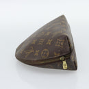 LOUIS VUITTON Monogram Trousse Demi Ronde Cosmetic Pouch M47520 LV Auth BA13889-4