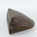 LOUIS VUITTON Monogram Trousse Demi Ronde Cosmetic Pouch M47520 LV Auth BA13889-5