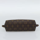 LOUIS VUITTON Monogram Trousse Demi Ronde Cosmetic Pouch M47520 LV Auth BA13889-7