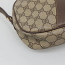 GUCCI GG Supreme Web Sherry Line Bag PVC Beige Gold 156 01 034 Auth BA1389-15