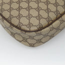 GUCCI GG Supreme Web Sherry Line Bag PVC Beige Gold 156 01 034 Auth BA1389-17