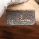 GUCCI GG Supreme Web Sherry Line Bag PVC Beige Gold 156 01 034 Auth BA1389-10