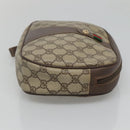 GUCCI GG Supreme Web Sherry Line Bag PVC Beige Gold 156 01 034 Auth BA1389-4