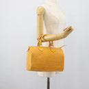 LOUIS VUITTON Epi Speedy 25 Hand Bag Tassili Yellow M43019 LV Auth BA13890A-21
