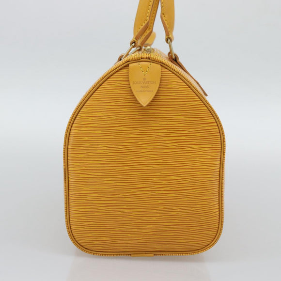 LOUIS VUITTON Epi Speedy 25 Hand Bag Tassili Yellow M43019 LV Auth BA13890A