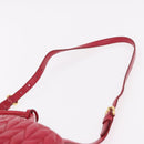 Miu Miu Matelasse Hand Bag Leather 2way Red Gold Auth BA13893V-15