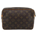 LOUIS VUITTON Monogram Compiegne 23 Clutch Bag M51847 LV Auth BA13895-2