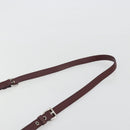 Miu Miu Shoulder Bag Leather Bordeaux Silver Auth BA13896A-8