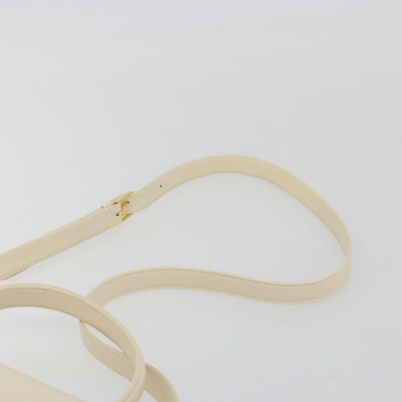 GIVENCHY Hand Bag Leather 2way Ivory Auth BA13897A