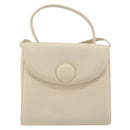 GIVENCHY Hand Bag Leather 2way Ivory Auth BA13897A-2