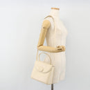 GIVENCHY Hand Bag Leather 2way Ivory Auth BA13897A-25