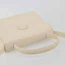 GIVENCHY Hand Bag Leather 2way Ivory Auth BA13897A-6