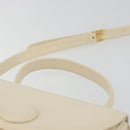 GIVENCHY Hand Bag Leather 2way Ivory Auth BA13897A-8