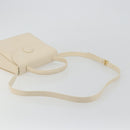 GIVENCHY Hand Bag Leather 2way Ivory Auth BA13897A-9