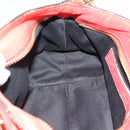 Chloe Etel Hand Bag Leather 2way Red Gold Auth BA13902-22