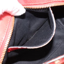 Chloe Etel Hand Bag Leather 2way Red Gold Auth BA13902-23