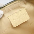 BVLGARI Logo Mania Shoulder Bag Beige Silver Auth BA13903-15