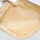 BVLGARI Logo Mania Shoulder Bag Beige Silver Auth BA13903-16