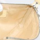 BVLGARI Logo Mania Shoulder Bag Beige Silver Auth BA13903-17