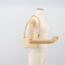 BVLGARI Logo Mania Shoulder Bag Beige Silver Auth BA13903-20