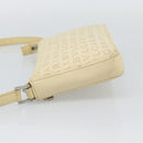 BVLGARI Logo Mania Shoulder Bag Beige Silver Auth BA13903-4