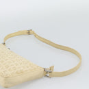 BVLGARI Logo Mania Shoulder Bag Beige Silver Auth BA13903-8