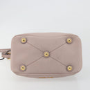 Miu Miu Shoulder Bag Leather 2way Pink Gold Auth BA13905A-5