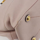Miu Miu Shoulder Bag Leather 2way Pink Gold Auth BA13905A-17