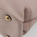Miu Miu Shoulder Bag Leather 2way Pink Gold Auth BA13905A-18