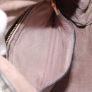 Miu Miu Shoulder Bag Leather 2way Pink Gold Auth BA13905A-27