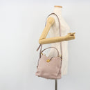 Miu Miu Shoulder Bag Leather 2way Pink Gold Auth BA13905A-28