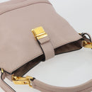 Miu Miu Shoulder Bag Leather 2way Pink Gold Auth BA13905A-6