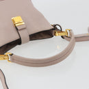 Miu Miu Shoulder Bag Leather 2way Pink Gold Auth BA13905A-7