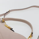 Miu Miu Shoulder Bag Leather 2way Pink Gold Auth BA13905A-14