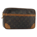 LOUIS VUITTON Monogram Compiegne 28 Clutch Bag M51845 LV Auth BA13913-1