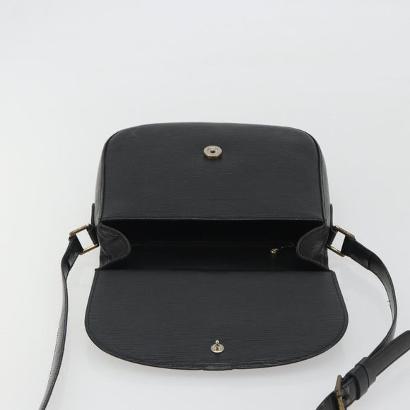 LOUIS VUITTON Epi Saint Cloud GM Shoulder Bag Black M52192 LV Auth BA13914