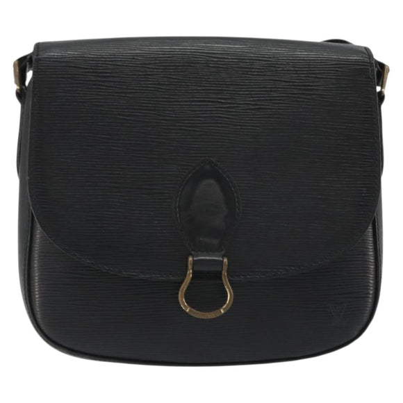 LOUIS VUITTON Epi Saint Cloud GM Shoulder Bag Black M52192 LV Auth BA13914