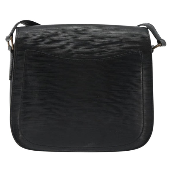 LOUIS VUITTON Epi Saint Cloud GM Shoulder Bag Black M52192 LV Auth BA13914