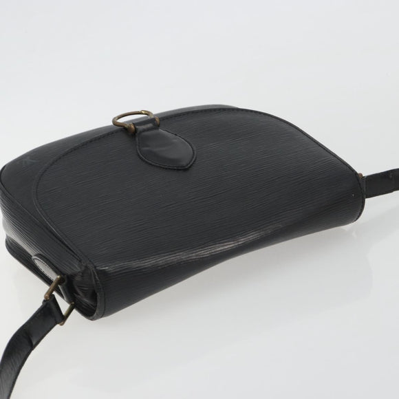 LOUIS VUITTON Epi Saint Cloud GM Shoulder Bag Black M52192 LV Auth BA13914