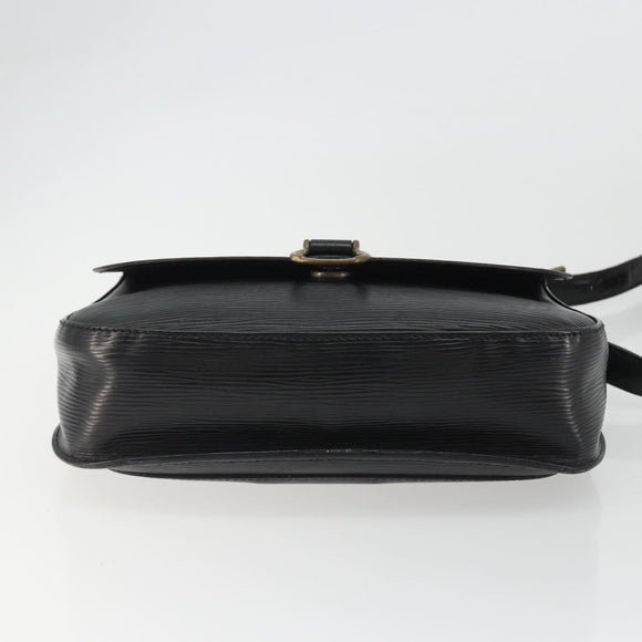LOUIS VUITTON Epi Saint Cloud GM Shoulder Bag Black M52192 LV Auth BA13914