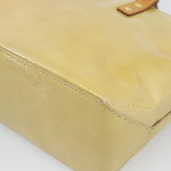 LOUIS VUITTON Monogram Vernis Reade PM Hand Bag Beige M91144 LV Auth BA13915