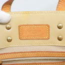 LOUIS VUITTON Monogram Vernis Reade PM Hand Bag Beige M91144 LV Auth BA13915-10