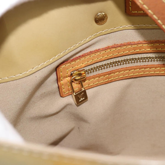 LOUIS VUITTON Monogram Vernis Reade PM Hand Bag Beige M91144 LV Auth BA13915