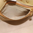 LOUIS VUITTON Monogram Vernis Reade PM Hand Bag Beige M91144 LV Auth BA13915-20