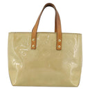 LOUIS VUITTON Monogram Vernis Reade PM Hand Bag Beige M91144 LV Auth BA13915-13