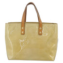 LOUIS VUITTON Monogram Vernis Reade PM Hand Bag Beige M91144 LV Auth BA13915-2