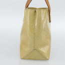 LOUIS VUITTON Monogram Vernis Reade PM Hand Bag Beige M91144 LV Auth BA13915-3