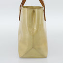 LOUIS VUITTON Monogram Vernis Reade PM Hand Bag Beige M91144 LV Auth BA13915-4