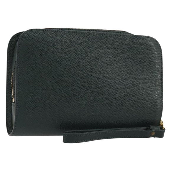 LOUIS VUITTON Taiga Baikal Clutch Bag Epicea M30184 LV Auth BA13916