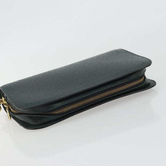 LOUIS VUITTON Taiga Baikal Clutch Bag Epicea M30184 LV Auth BA13916